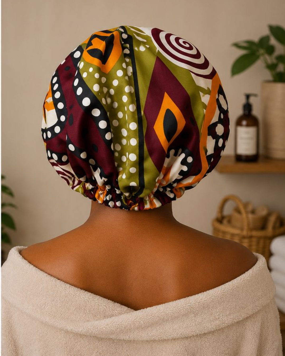 Satin Bonnet for Curly Natural Hair