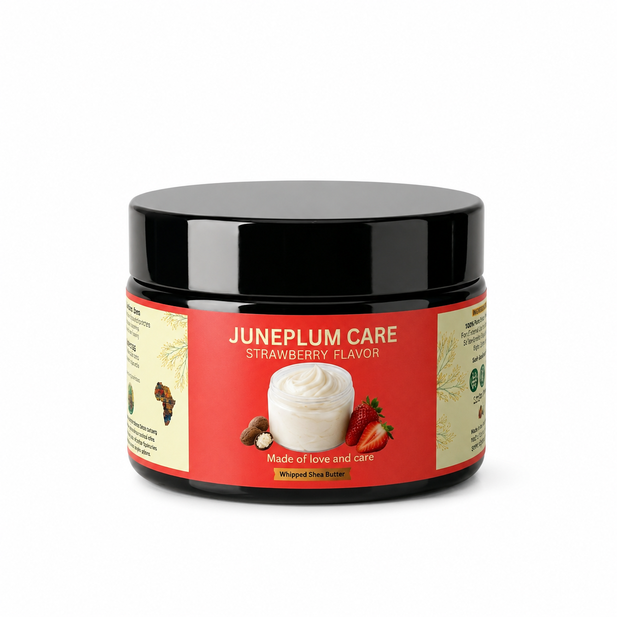 Juneplum Care Whipped Strawberry Shea butter, Nourishes & Moisturizes Made with Shea Butter No Dyes & Parabens