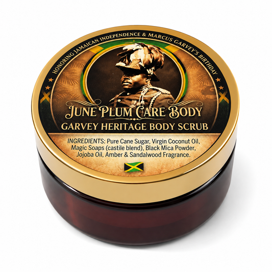 Garvey Heritage Body Scrub – Jamaican Sugar Scrub with Coconut & Jojoba Oil