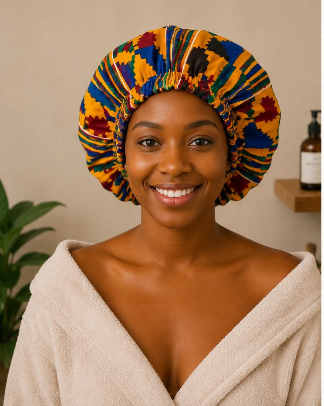 Satin Bonnet for Curly Natural Hair