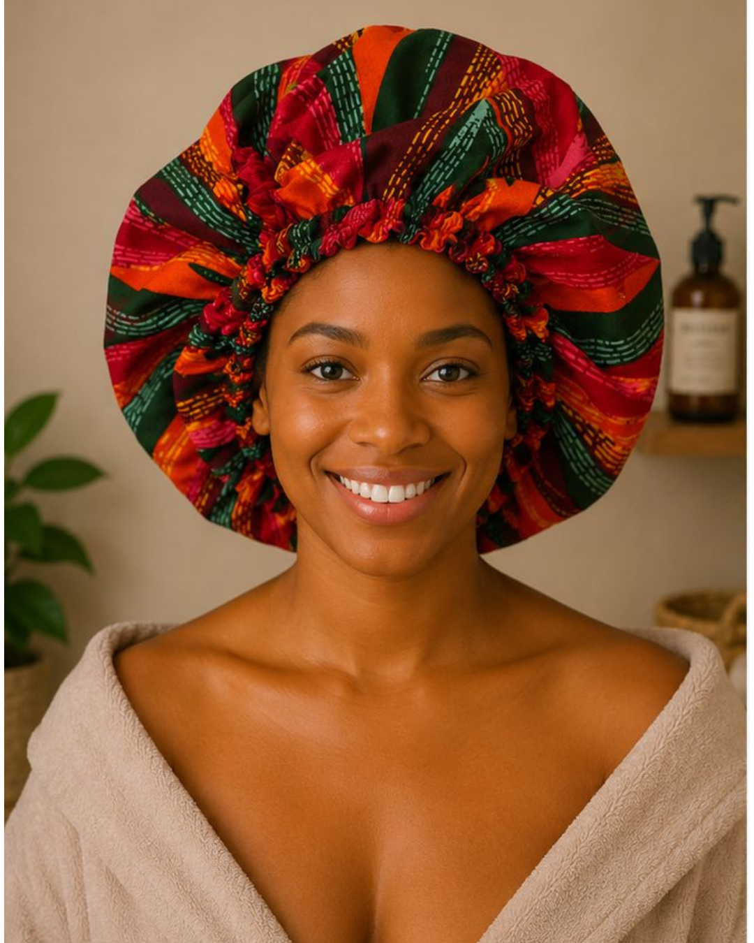 Satin Bonnet for Curly Natural Hair