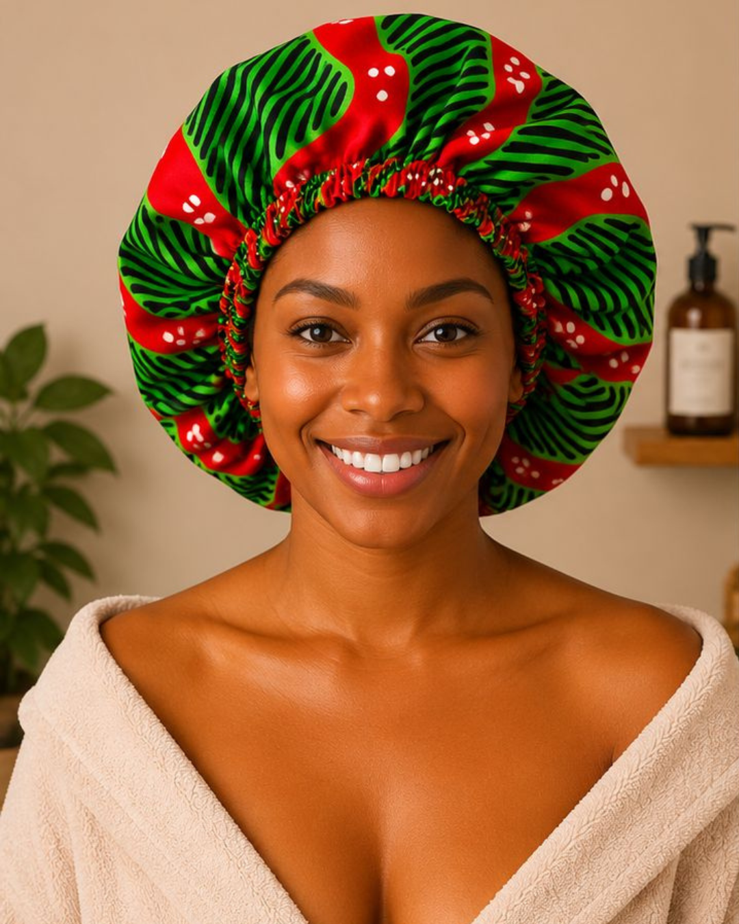Satin Bonnet for Curly Natural Hair
