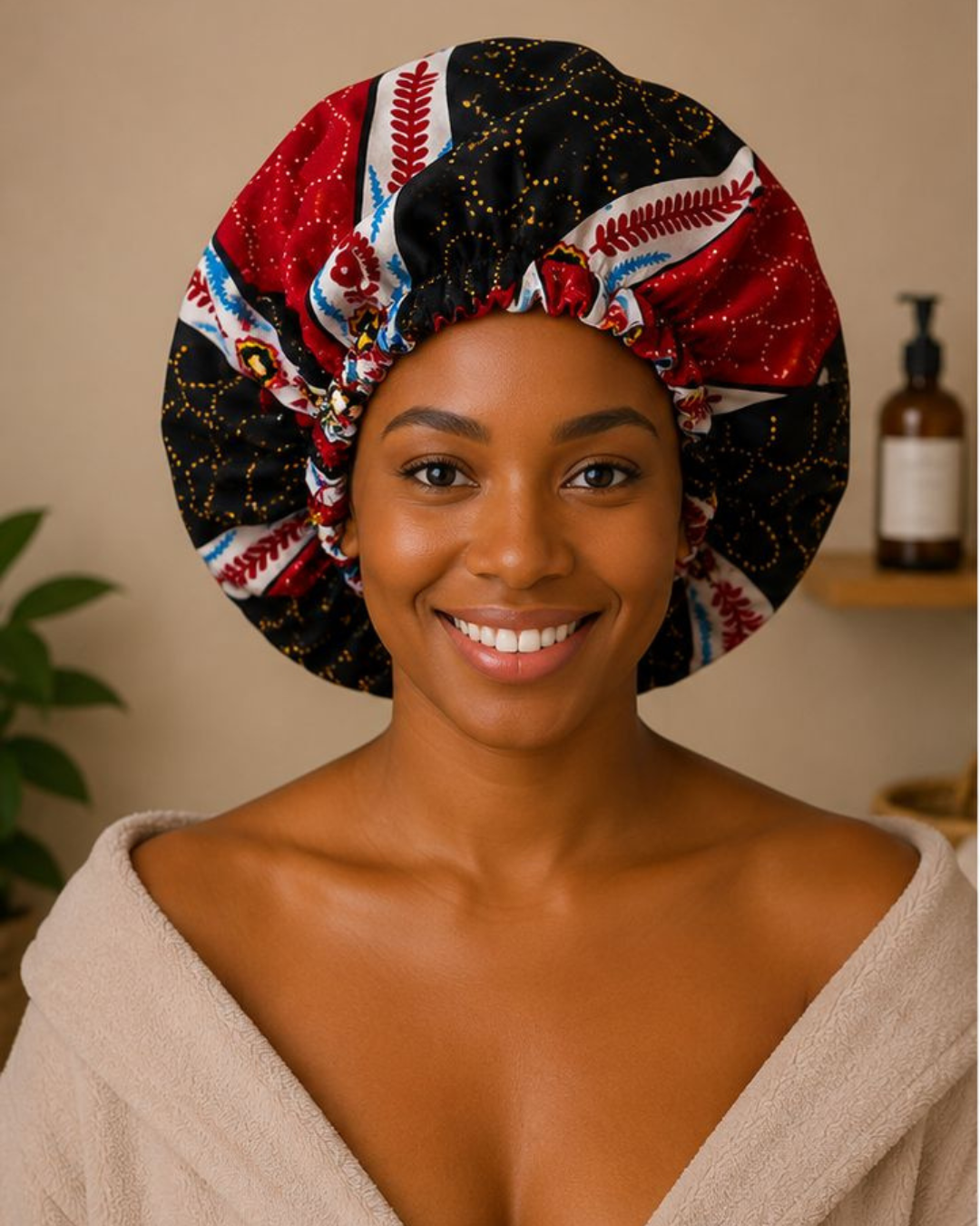 Satin Bonnet for Curly Natural Hair