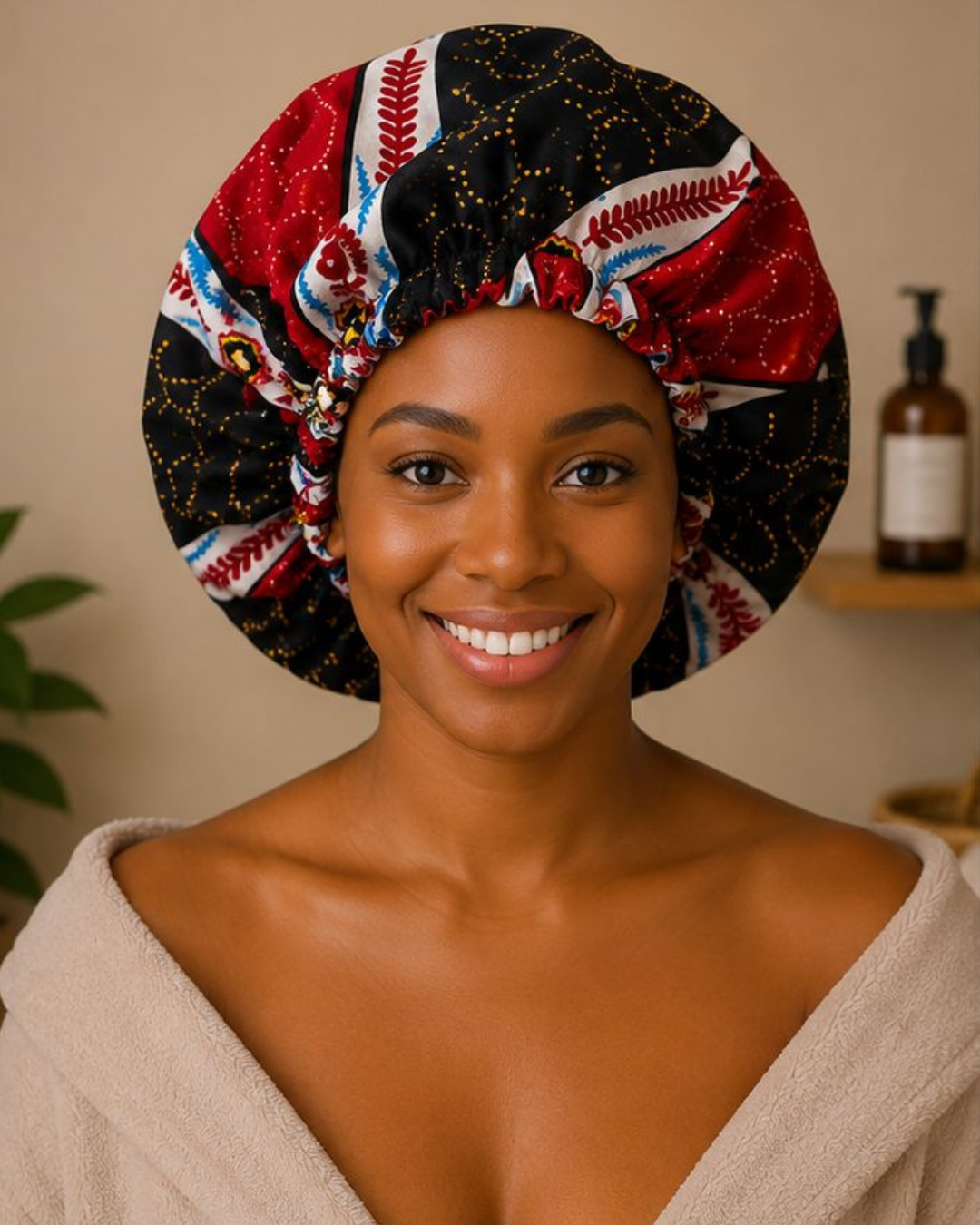 Satin Bonnet for Curly Natural Hair