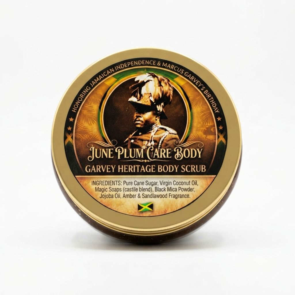 Garvey Heritage Body Scrub – Jamaican Sugar Scrub with Coconut & Jojoba Oil