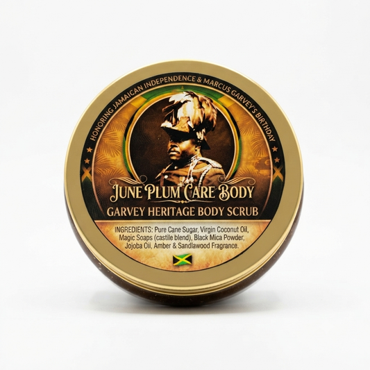 Garvey Heritage Body Scrub – Jamaican Sugar Scrub with Coconut & Jojoba Oil