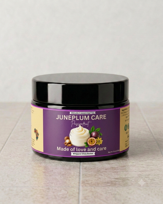 Juneplum Care Passionfruit Whipped Shea Butter Nourishes & Moisturizes Made with Shea Butter No Dyes & Parabens