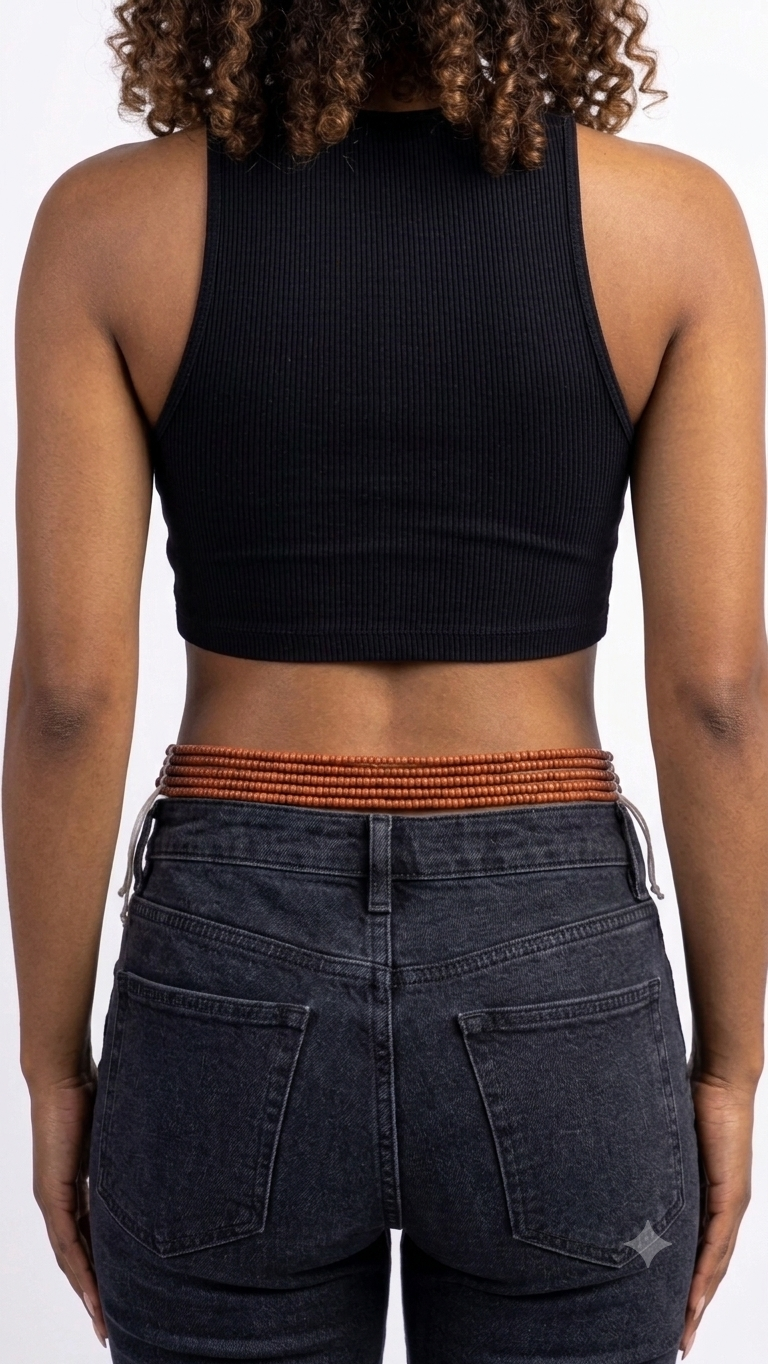 Green & Silver Waist Beads
