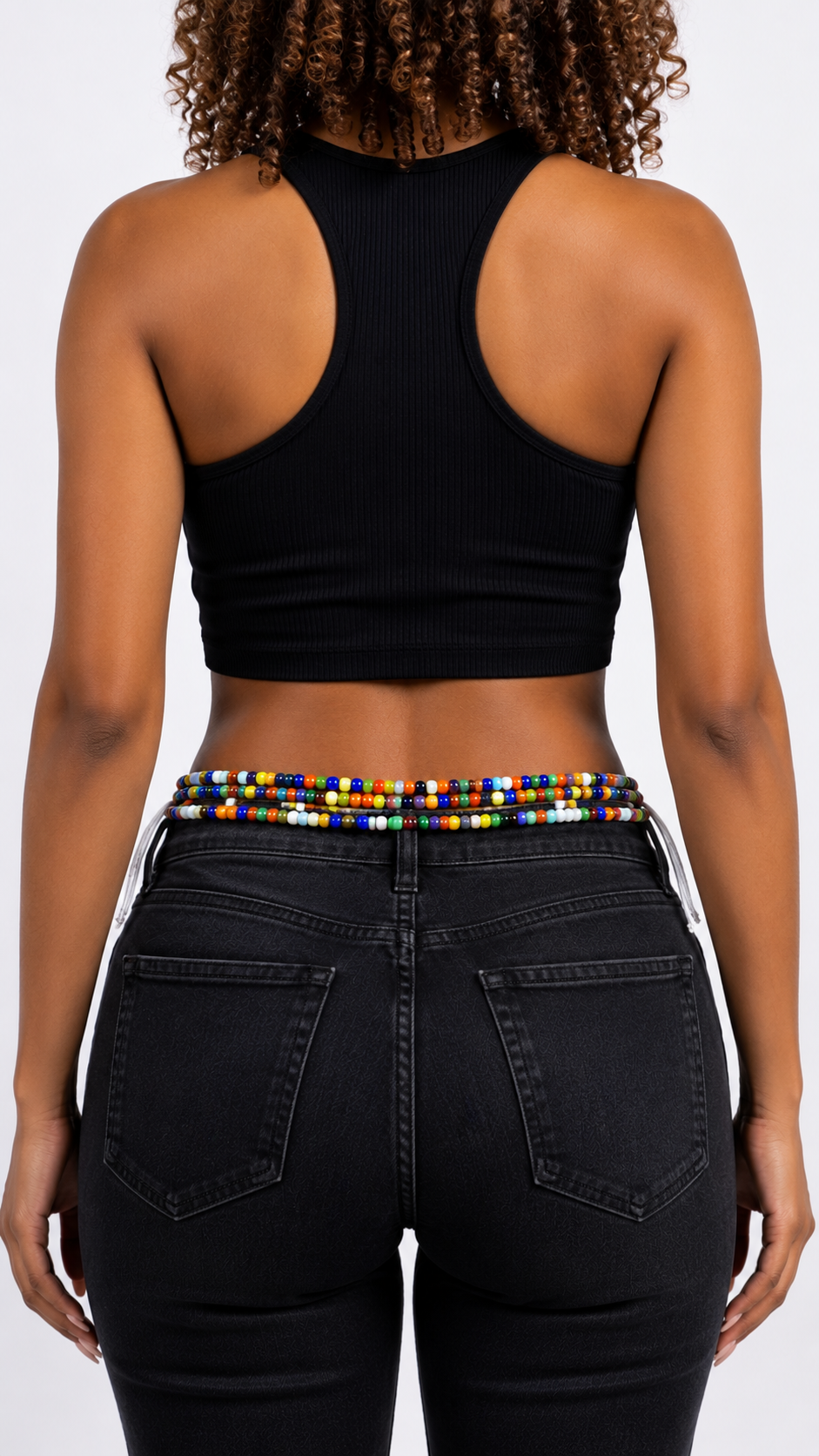 Green & Silver Waist Beads